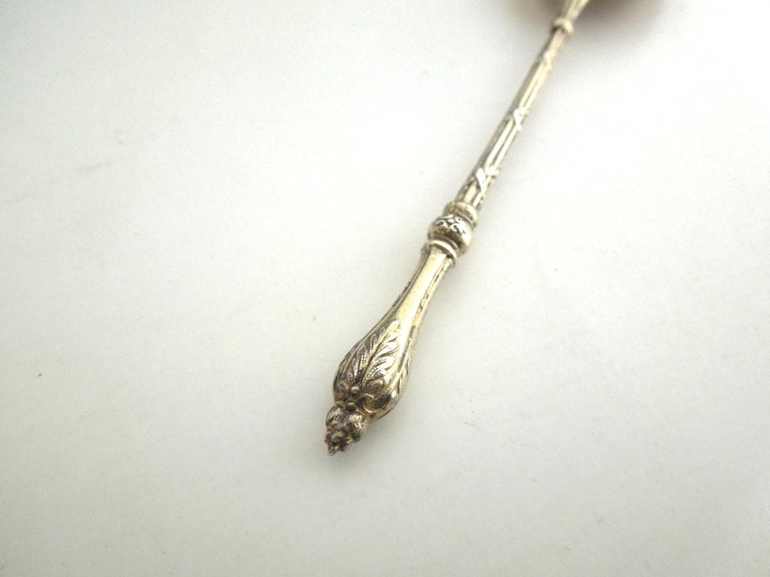 フランス　シルバースプーン　純銀　ヴェルメイユ