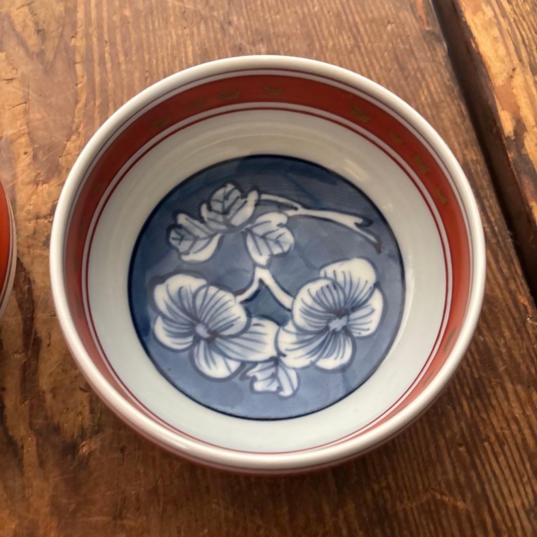 源右衛門】古伊万里の伝統 日本名窯 舘林源右衛門作 染錦牡丹見込文 取