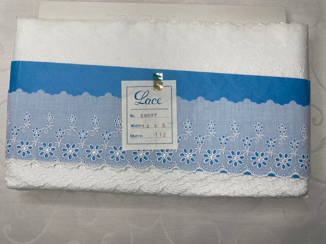 刺繍綿レース・112m