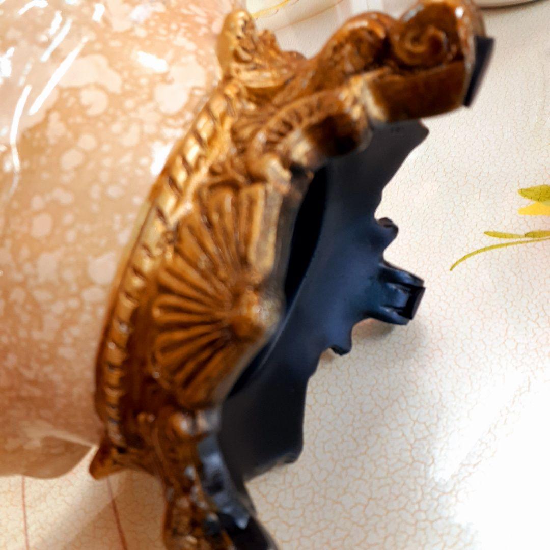 輸入雑貨　シノワズリ　『薔薇の灰皿』　ゴールド　薔薇柄　リビング