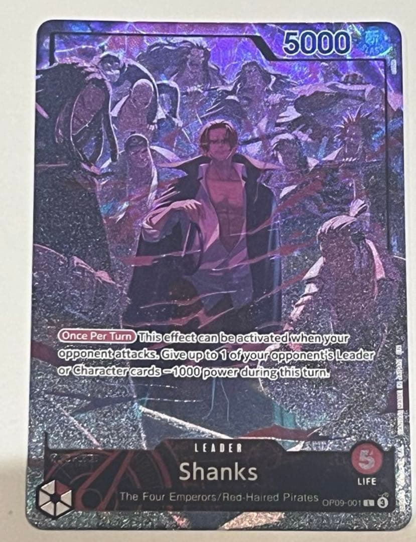シャンクス リーダーカード 赤 英語版 海外版 パラレル プロモ - メルカリ
