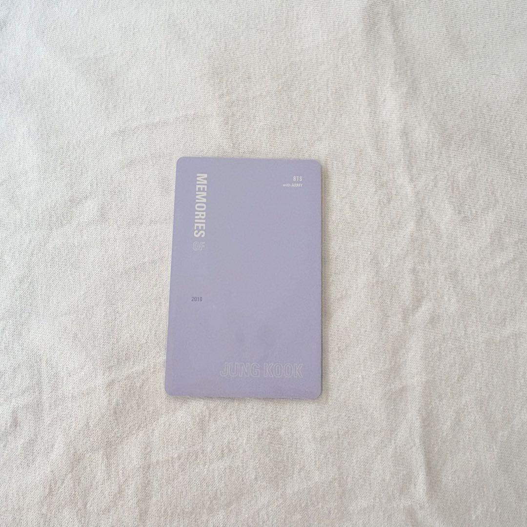 bts メモリーズ 2018 ジョングク トレカ