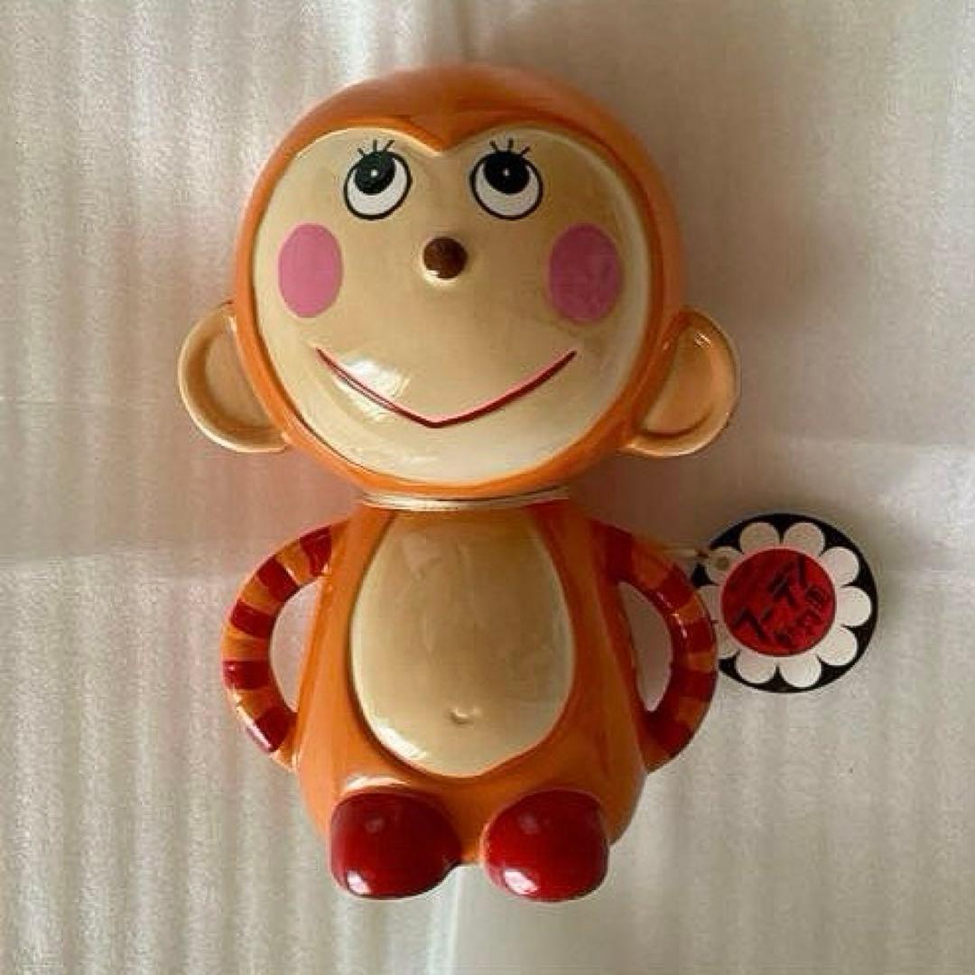 昭和レトロポップ　内藤ルネ フーテン動物園 おさる　貯金箱 RUNE