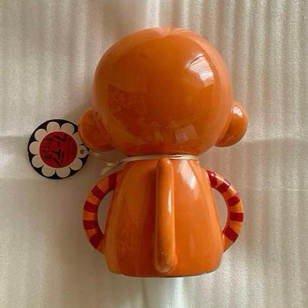 昭和レトロポップ　内藤ルネ フーテン動物園 おさる　貯金箱 RUNE