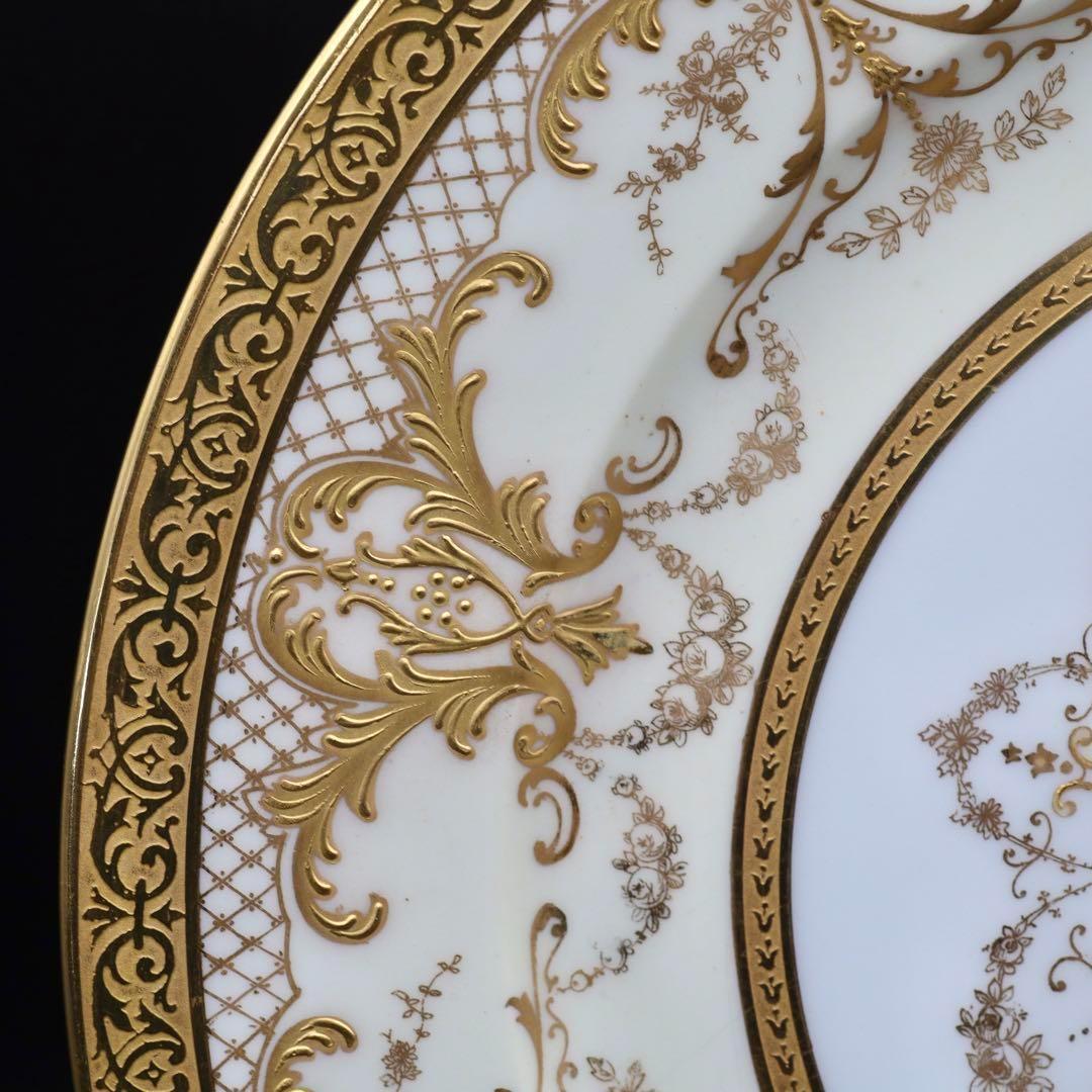 ウィリアムゲラン リモージュ ゴールド 金盛 金彩 27.3cm 飾り皿