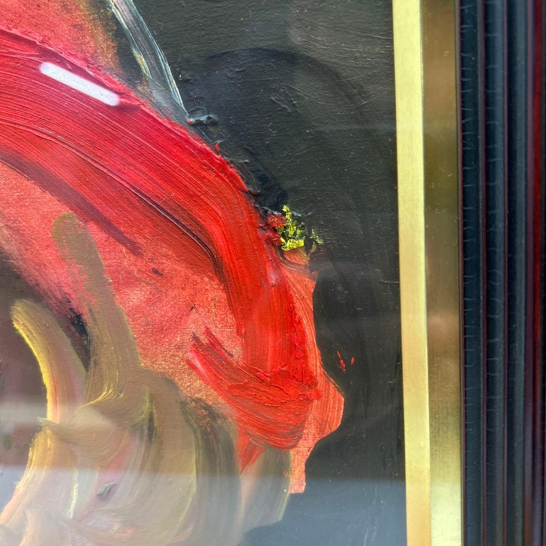 5675 織田広喜「少女」油彩8号 直筆サイン