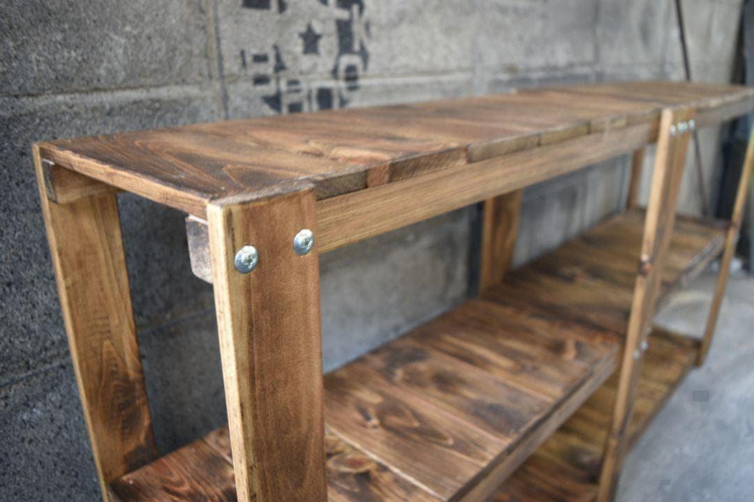 【送料無料】男前インテリア　茶色　インダストリアル　男前　ハンドメイド　6022