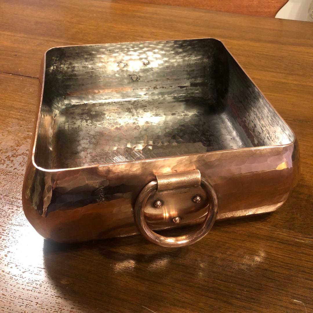 有次　おでん鍋　銅鍋　28センチ角大