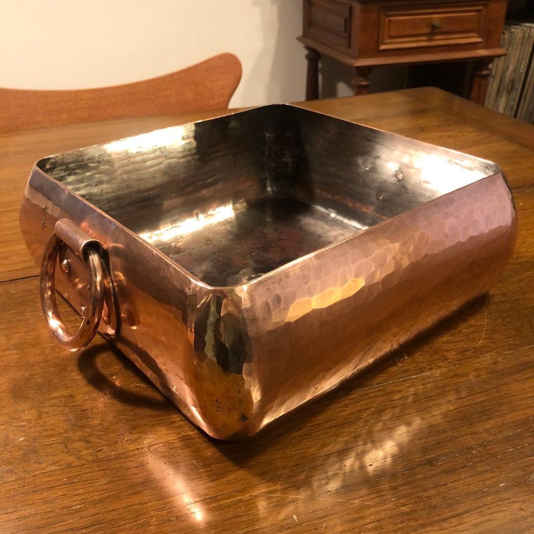 有次　おでん鍋　銅鍋　28センチ角大