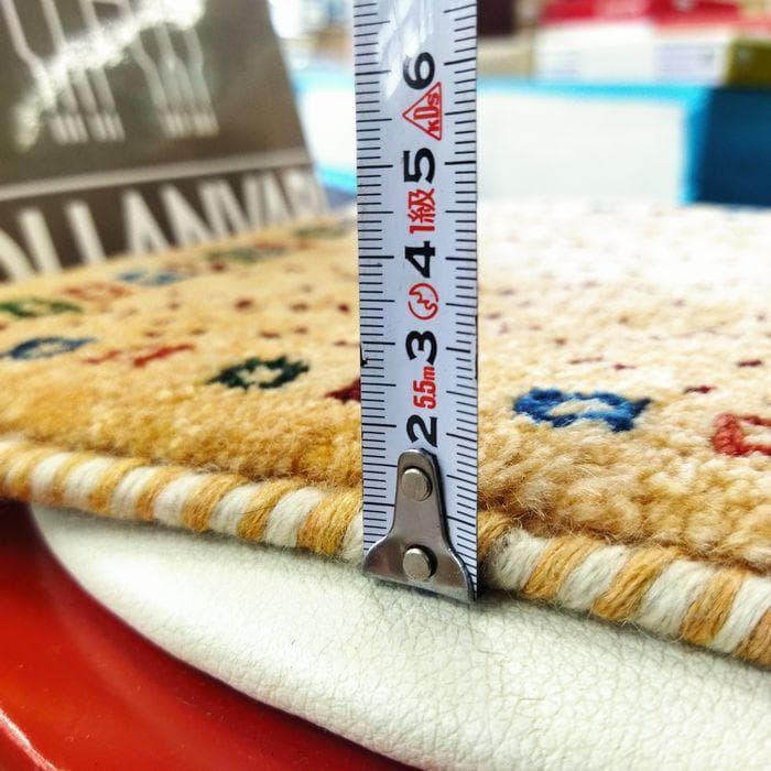 値下げ交渉ミニギャベ●32×32㎝●手織●本物●新品未使用 遊牧民が紡ぐギャッベ