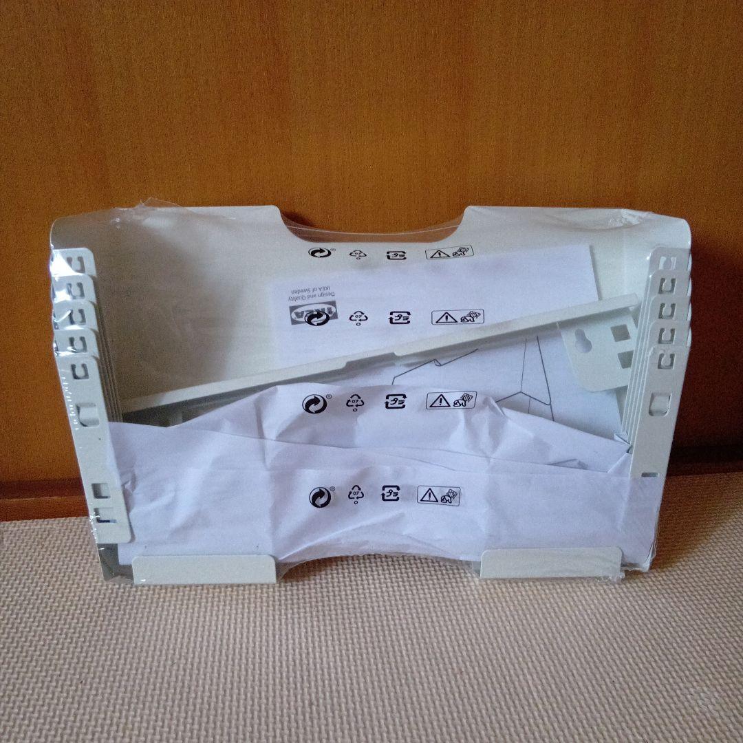 希少レア　IKEA　イケア　KVISSLE　プリント収納　壁掛　白ホワイトラック