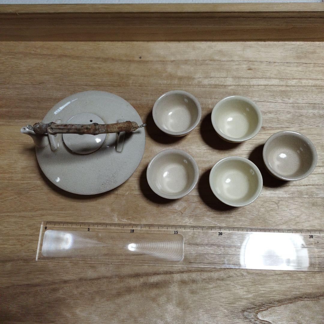 白薩摩焼 白じょか お猪口5個付き - メルカリ