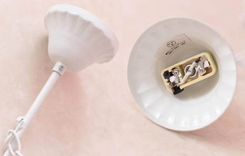 【LED付・簡単取付】12灯プリンセスホワイトシャンデリア