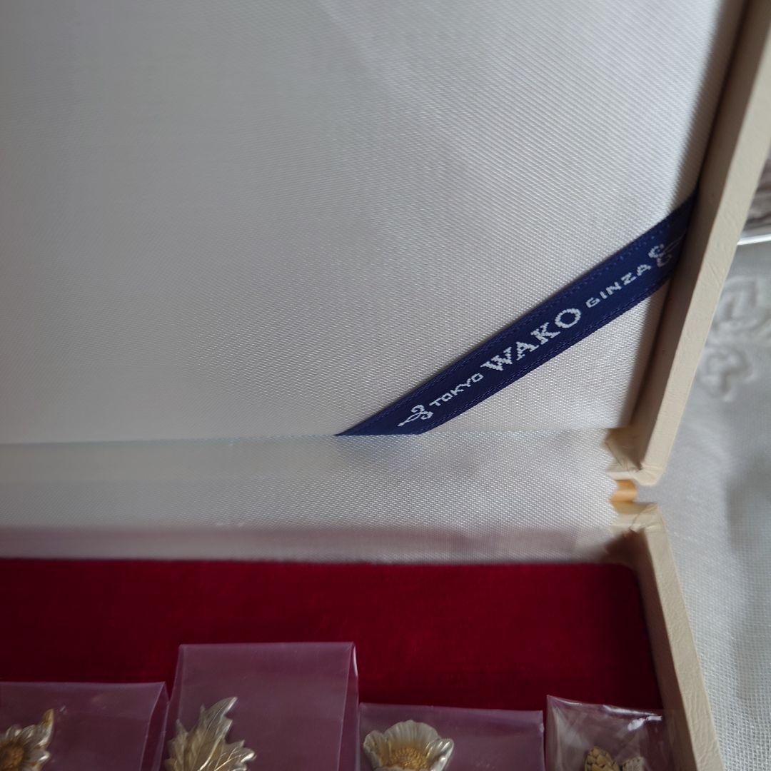 銀製　純銀　シルバー950 銀座WAKO 和光　菓子楊枝　6本組　38.2g