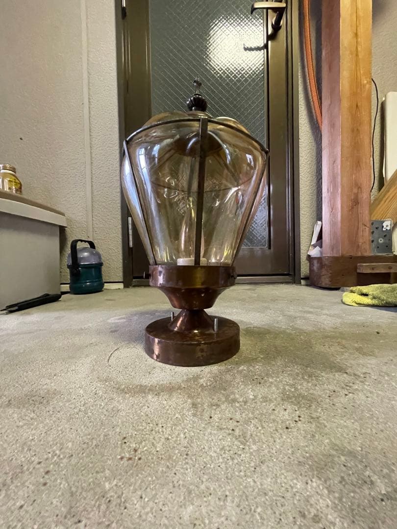 昭和レトロ　純喫茶　壁掛けでも天井でも　アンティーク　気球型ランプ