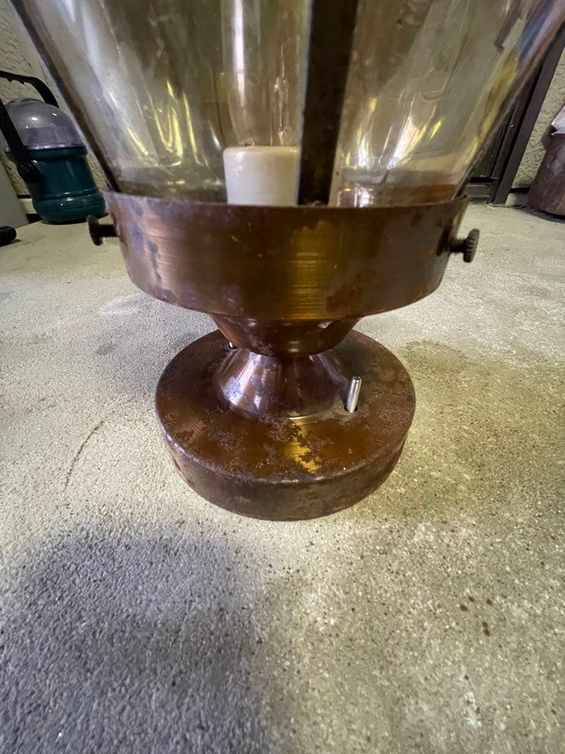 昭和レトロ　純喫茶　壁掛けでも天井でも　アンティーク　気球型ランプ