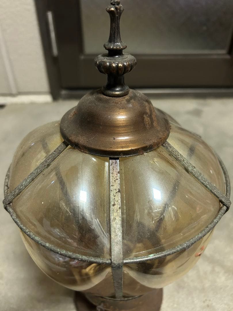 昭和レトロ　純喫茶　壁掛けでも天井でも　アンティーク　気球型ランプ