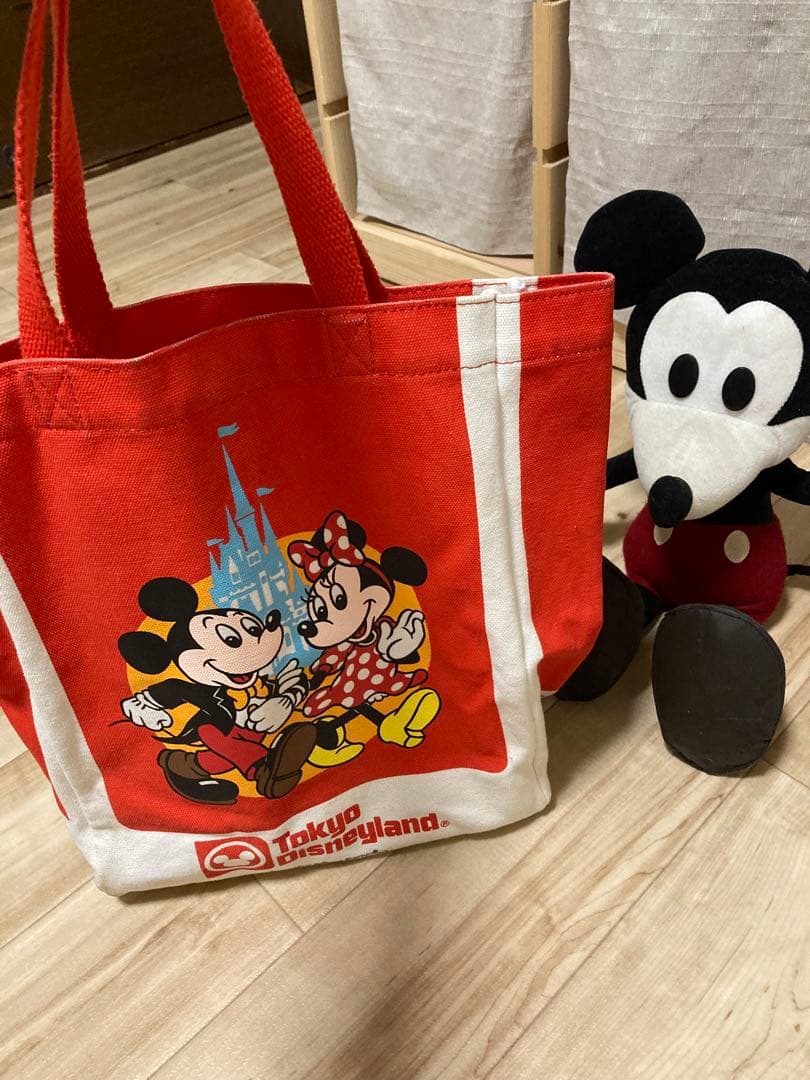 昭和レトロ　アンティーク　ミッキーマウス　ディズニーランド復刻トートバック