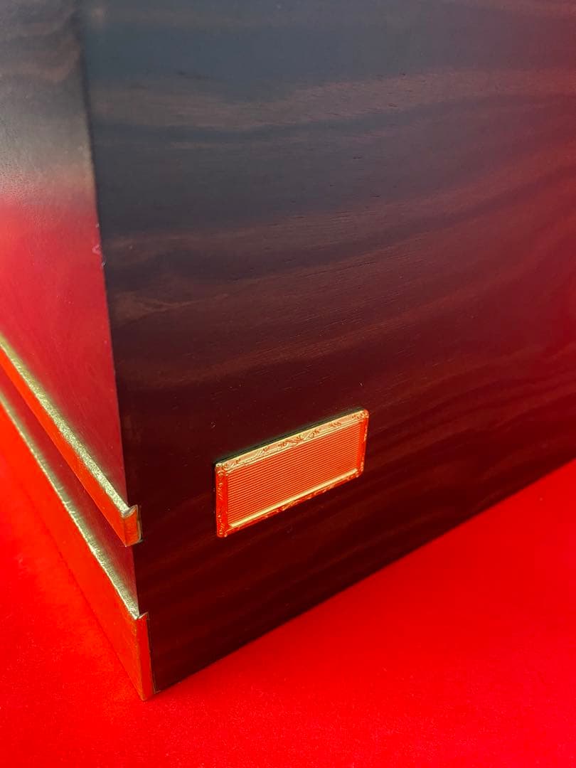 伊達政宗　東京久月　五月人形　銘木シリーズ　黒檀　名入れ家紋付き兜飾り収納セット