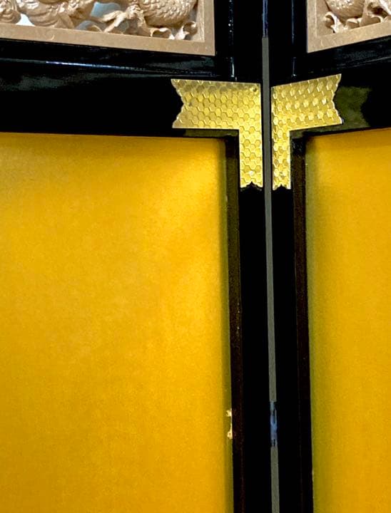 川昭作 竜虎彫刻 陣流屏風 金屏風 装飾セット こどもの日