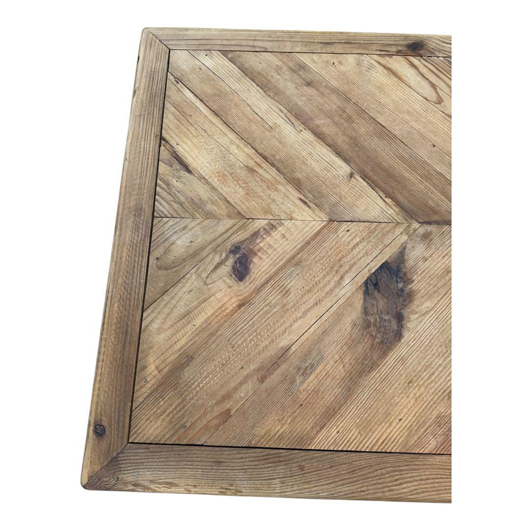 東谷　幅125㎝　天然木　ヘリンボーン　リビングテーブル　ダイニングテーブル