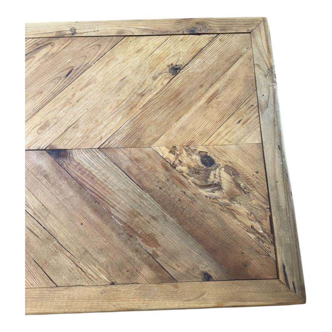 東谷　幅125㎝　天然木　ヘリンボーン　リビングテーブル　ダイニングテーブル