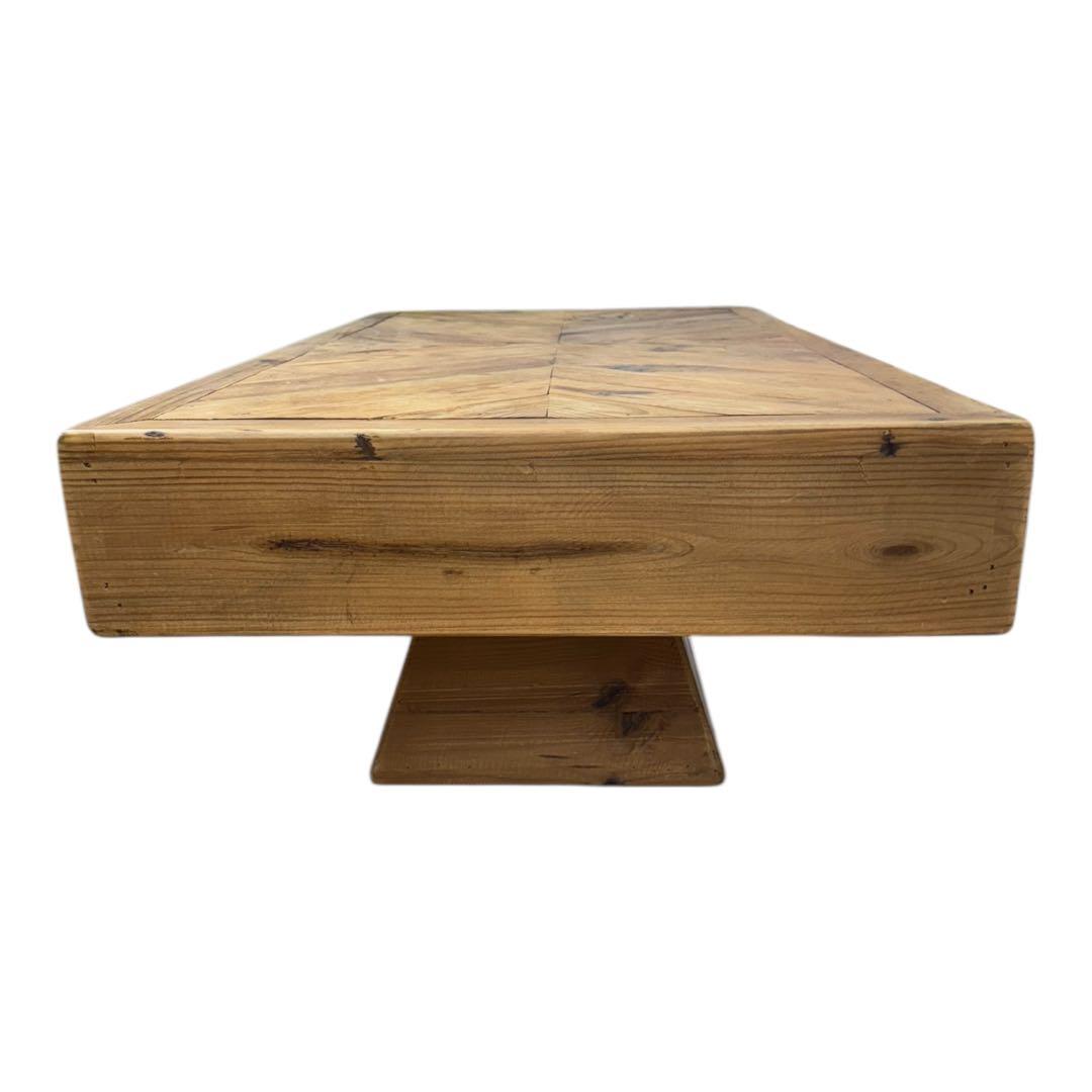 東谷　幅125㎝　天然木　ヘリンボーン　リビングテーブル　ダイニングテーブル