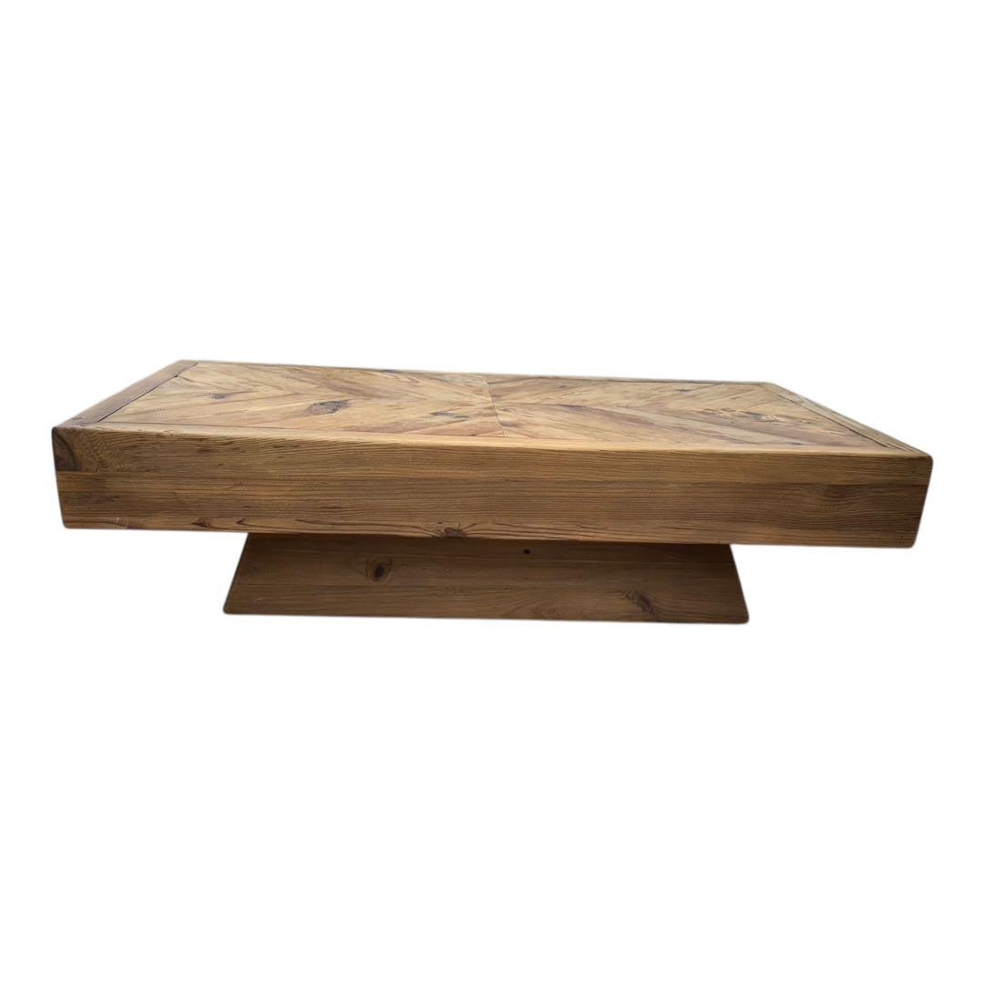 東谷　幅125㎝　天然木　ヘリンボーン　リビングテーブル　ダイニングテーブル