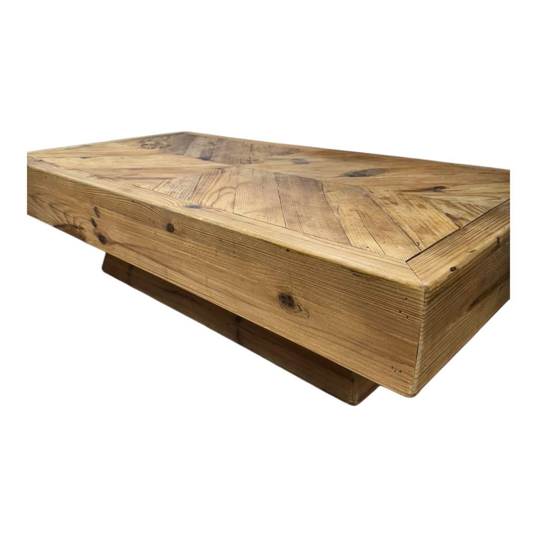 東谷　幅125㎝　天然木　ヘリンボーン　リビングテーブル　ダイニングテーブル