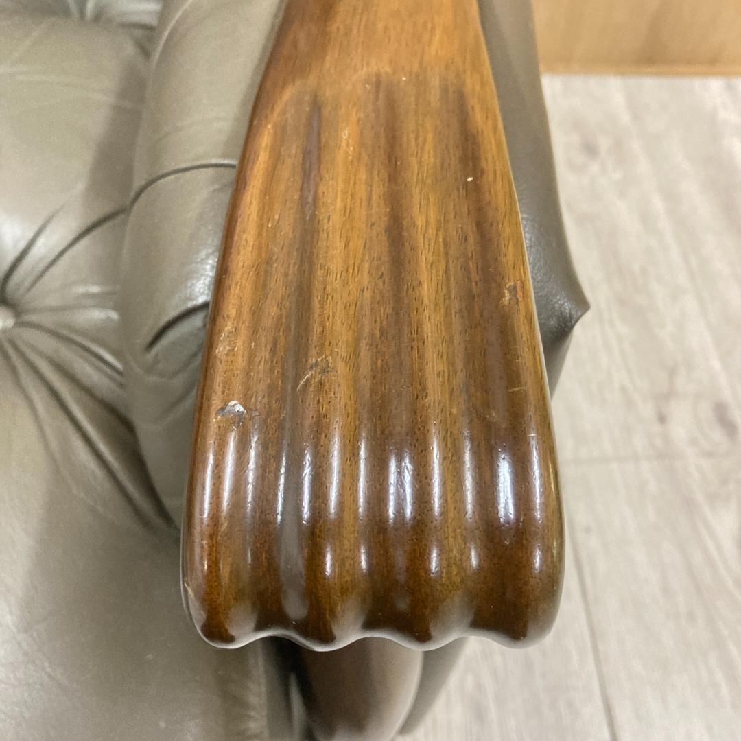 【マルニ】ベルサイユ　本革　アームチェア 1人掛けソファ　シングルソファ　A