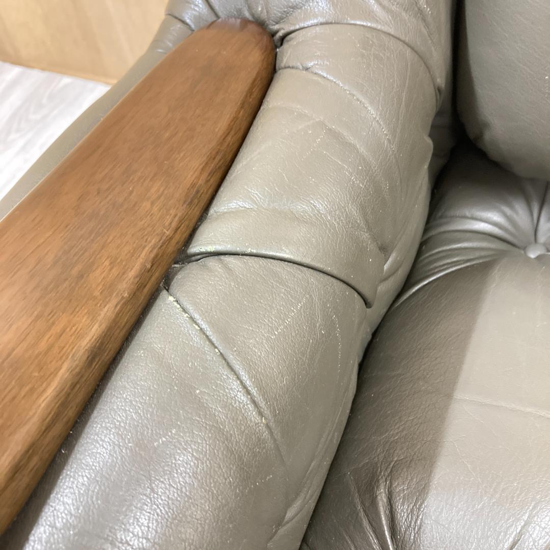 【マルニ】ベルサイユ　本革　アームチェア 1人掛けソファ　シングルソファ　A