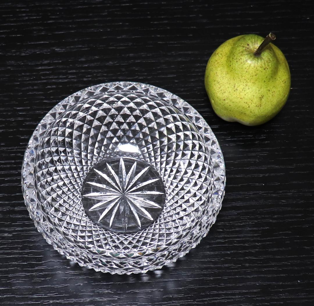 オールド・バカラ 1910年頃 最高級 春海好み 霰切子大型丸鉢 深皿 懐石道具