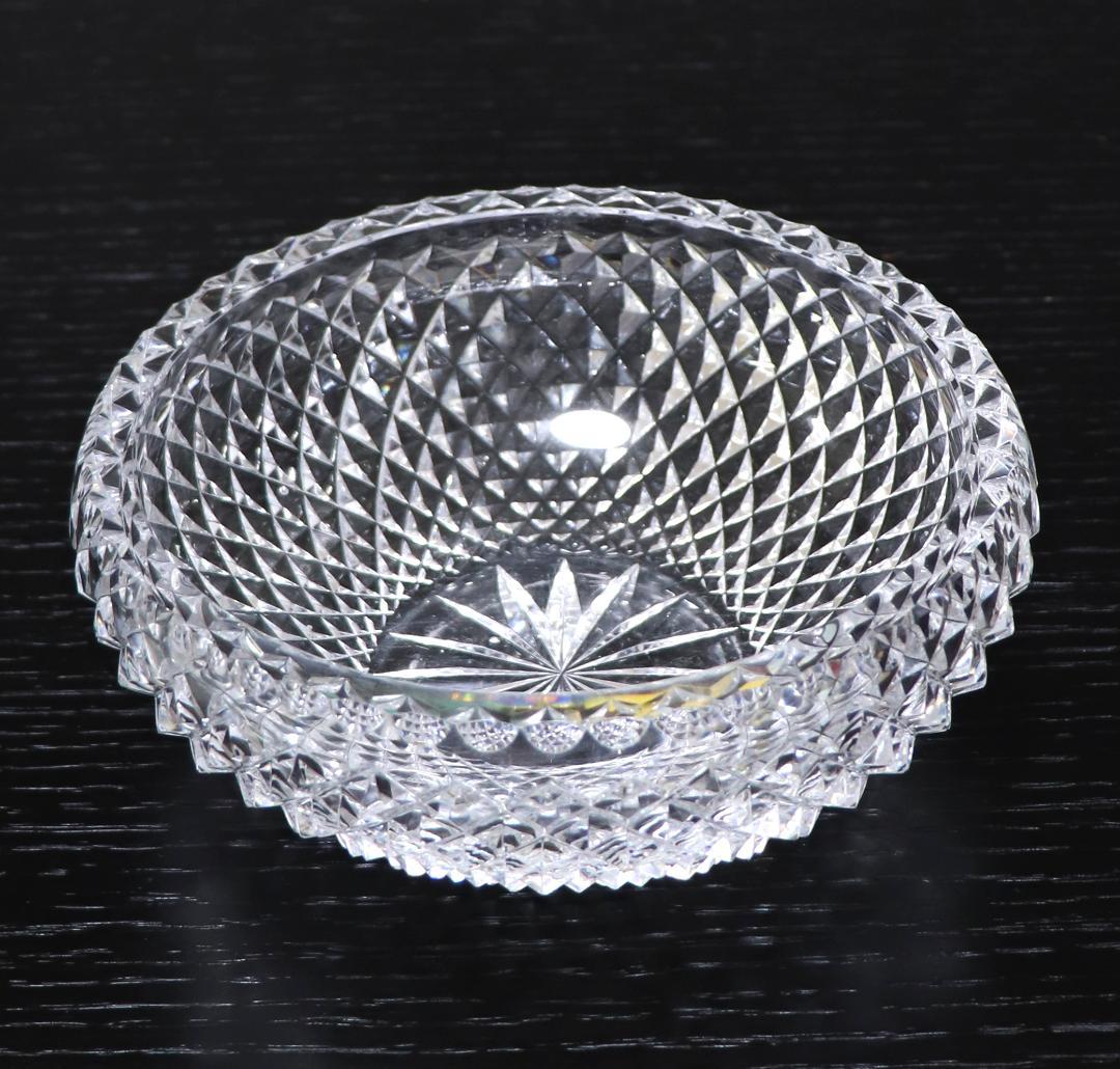 オールド・バカラ 1910年頃 最高級 春海好み 霰切子大型丸鉢 深皿 懐石道具