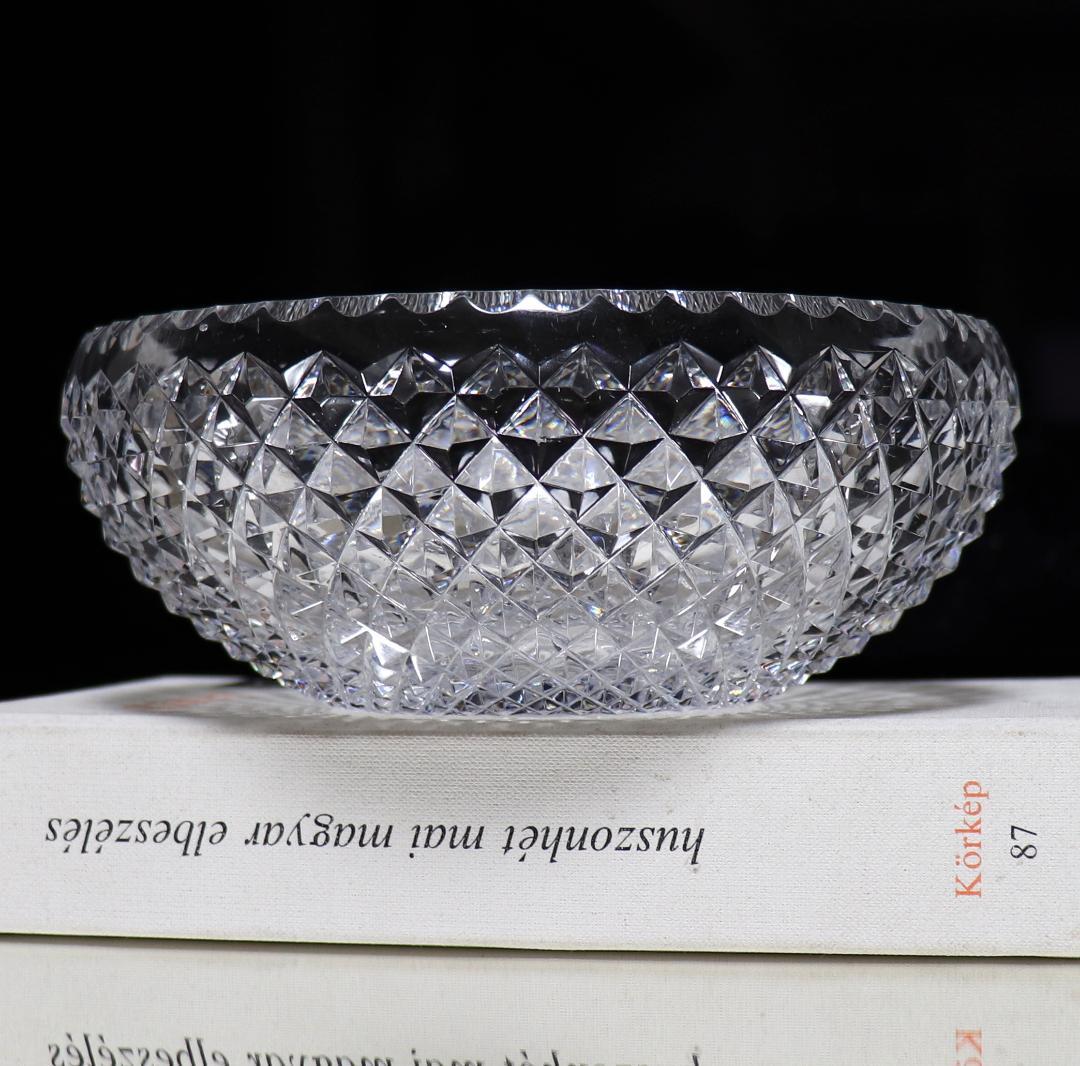 オールド・バカラ 1910年頃 最高級 春海好み 霰切子大型丸鉢 深皿 懐石道具