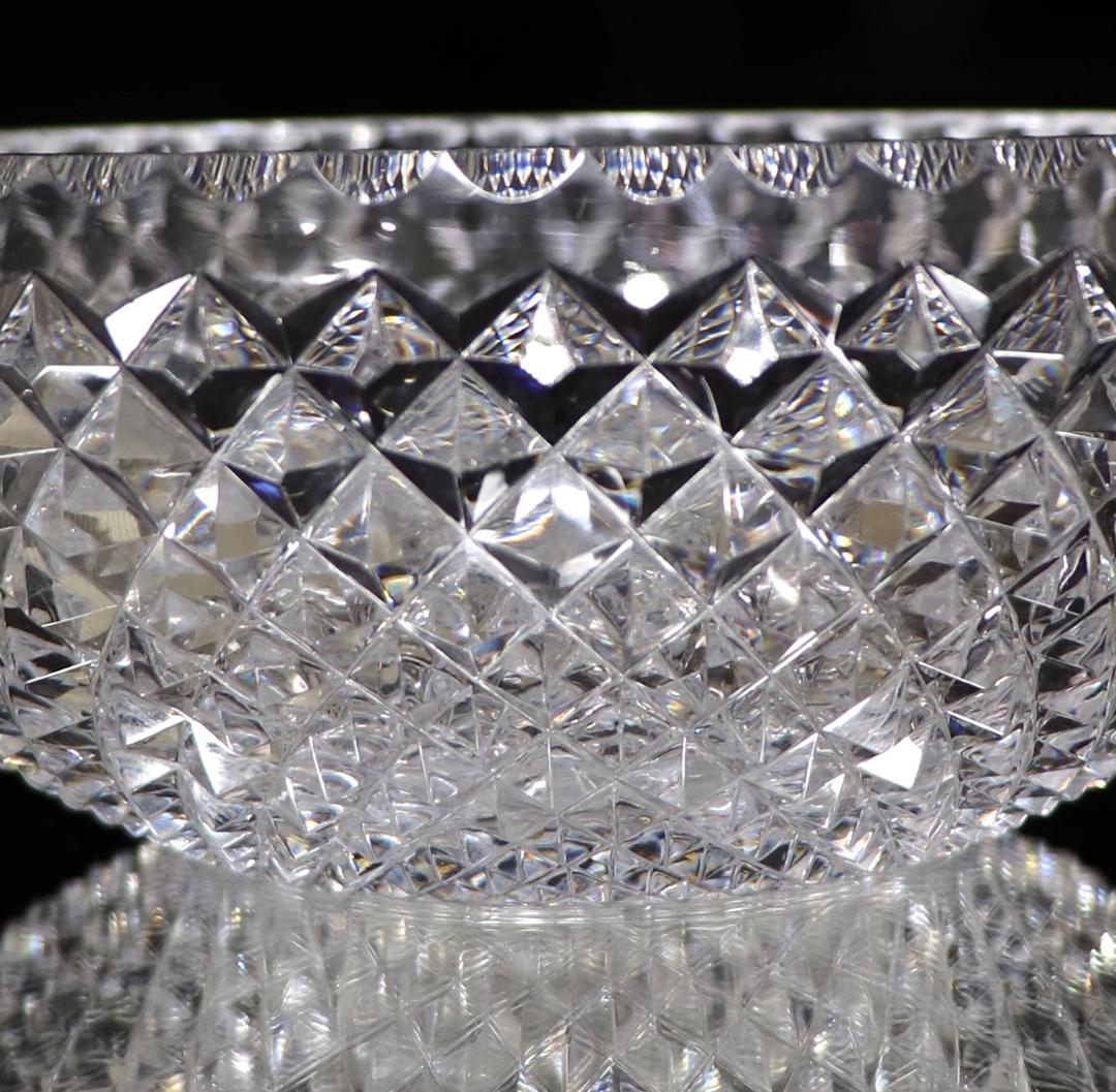 オールド・バカラ 1910年頃 最高級 春海好み 霰切子大型丸鉢 深皿 懐石道具