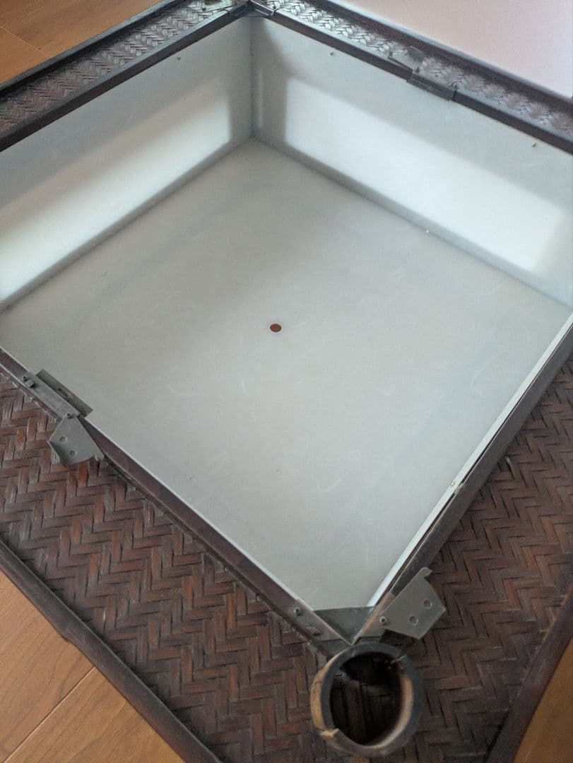 【昭和レトロ】竹製吊り下げ式照明器具　蛍光灯