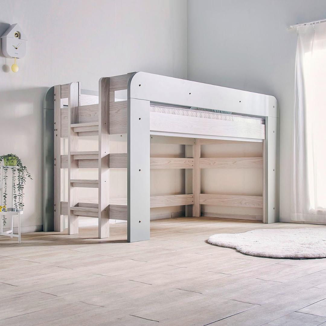 【九州～関東まで送料無料】ロフトベッドhoney WHxVG　アウトレット08