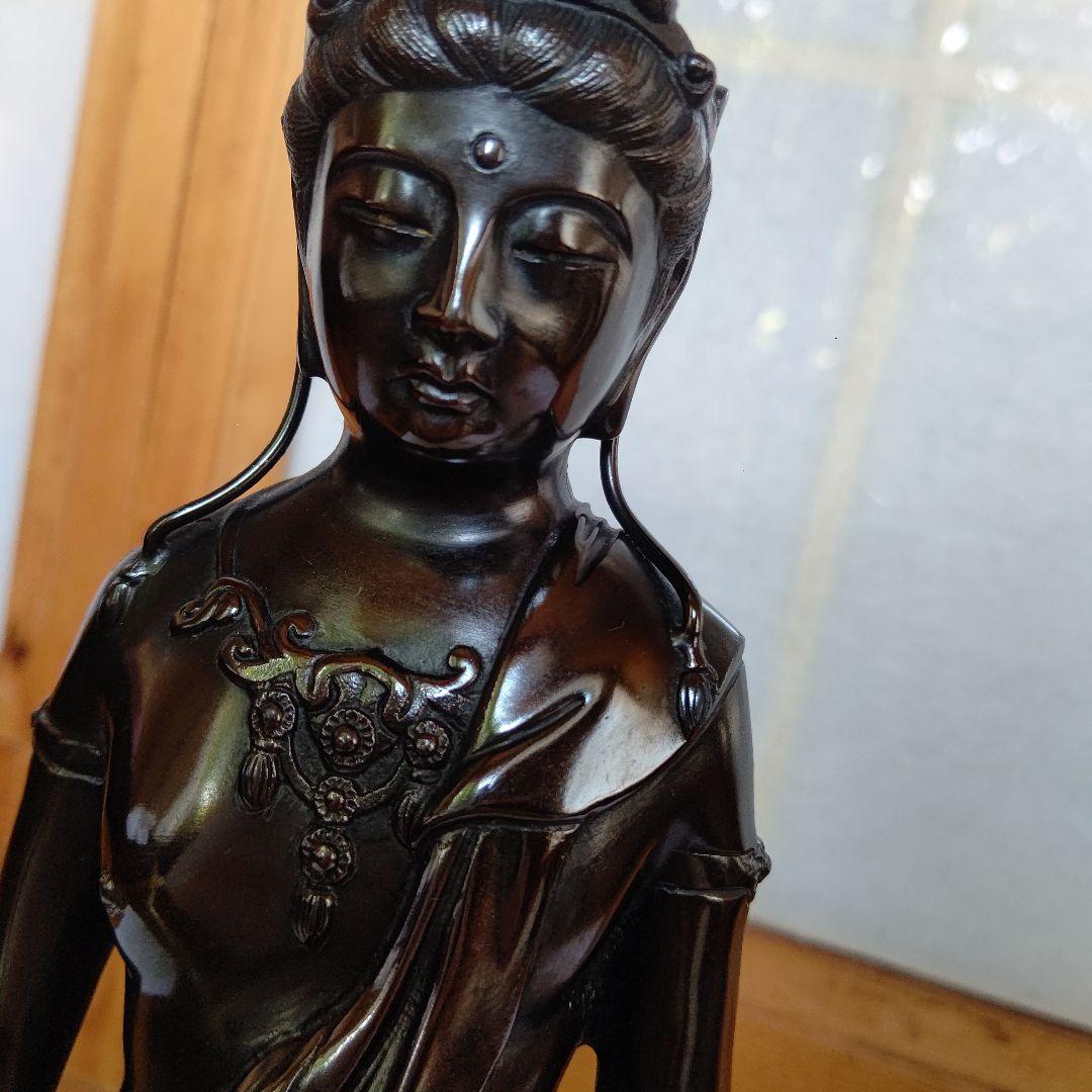はろはろさん専用☆値下げ！観音様　ブロンズ像　銅像　天苗山 秀麓斎　39cm