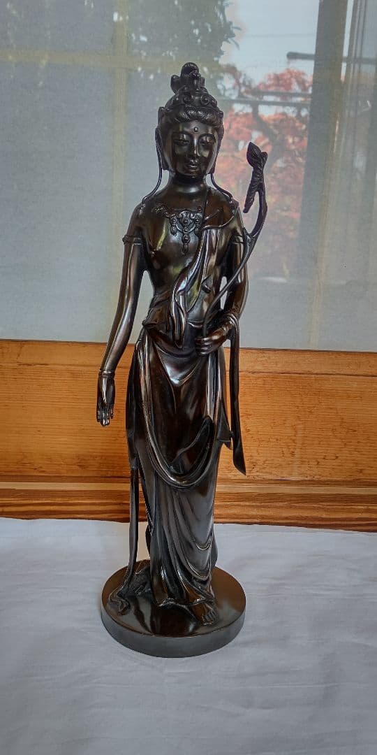 はろはろさん専用☆値下げ！観音様　ブロンズ像　銅像　天苗山 秀麓斎　39cm