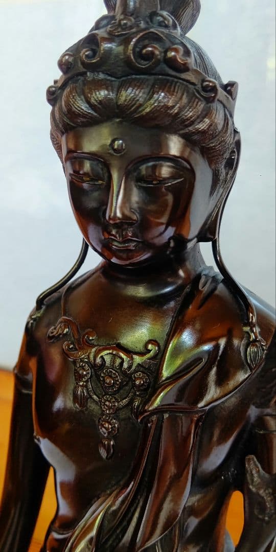 はろはろさん専用☆値下げ！観音様　ブロンズ像　銅像　天苗山 秀麓斎　39cm
