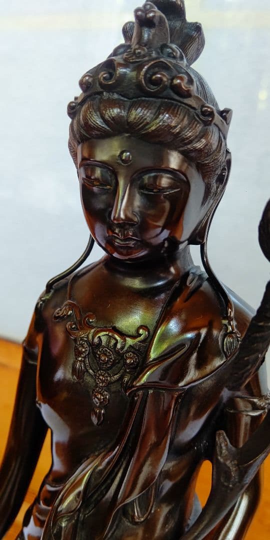はろはろさん専用☆値下げ！観音様　ブロンズ像　銅像　天苗山 秀麓斎　39cm