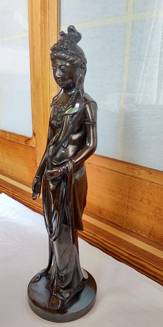 はろはろさん専用☆値下げ！観音様　ブロンズ像　銅像　天苗山 秀麓斎　39cm