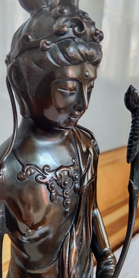 はろはろさん専用☆値下げ！観音様　ブロンズ像　銅像　天苗山 秀麓斎　39cm