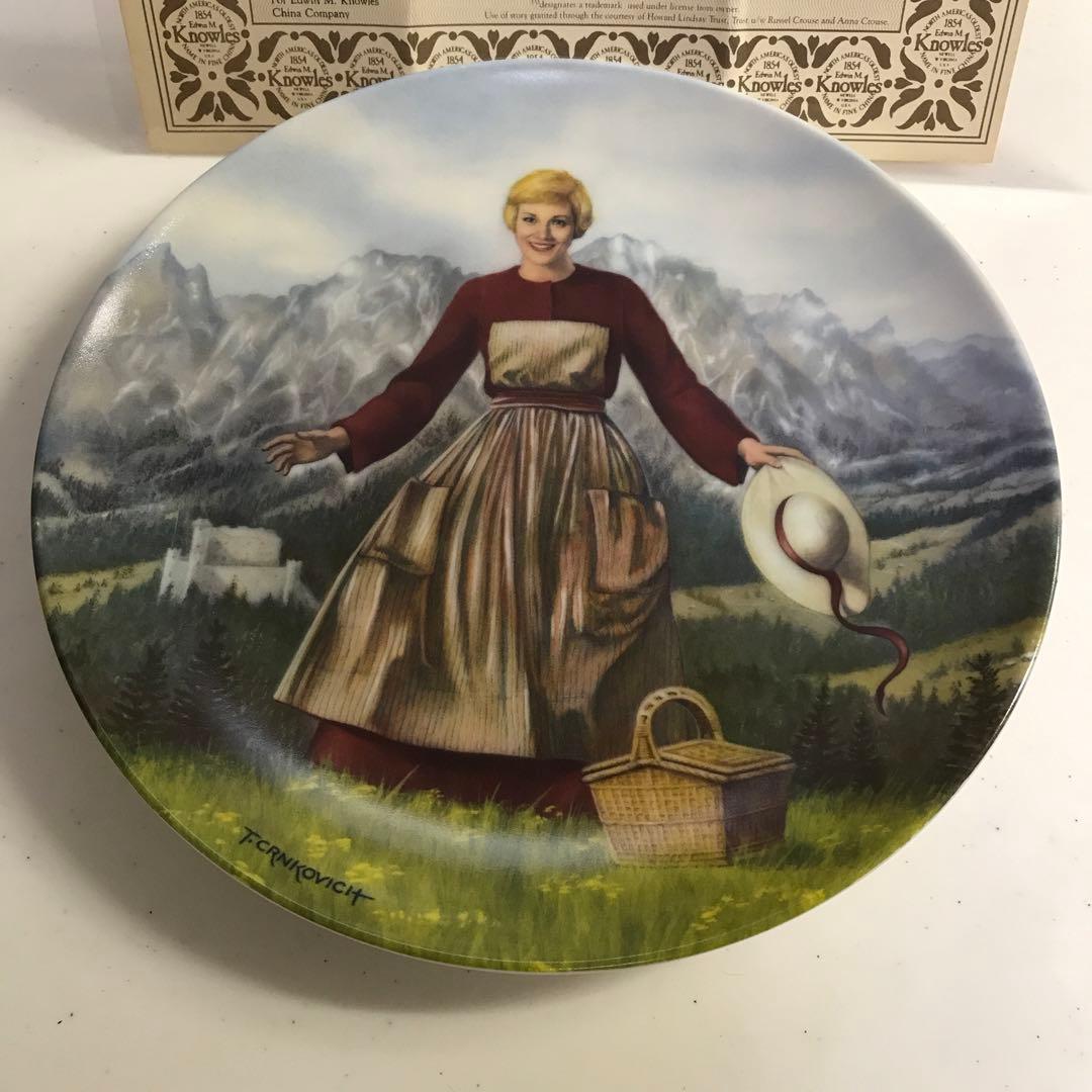 アメリカンアンティーク 米国ノールズ製絵皿サウンドオブミュージック