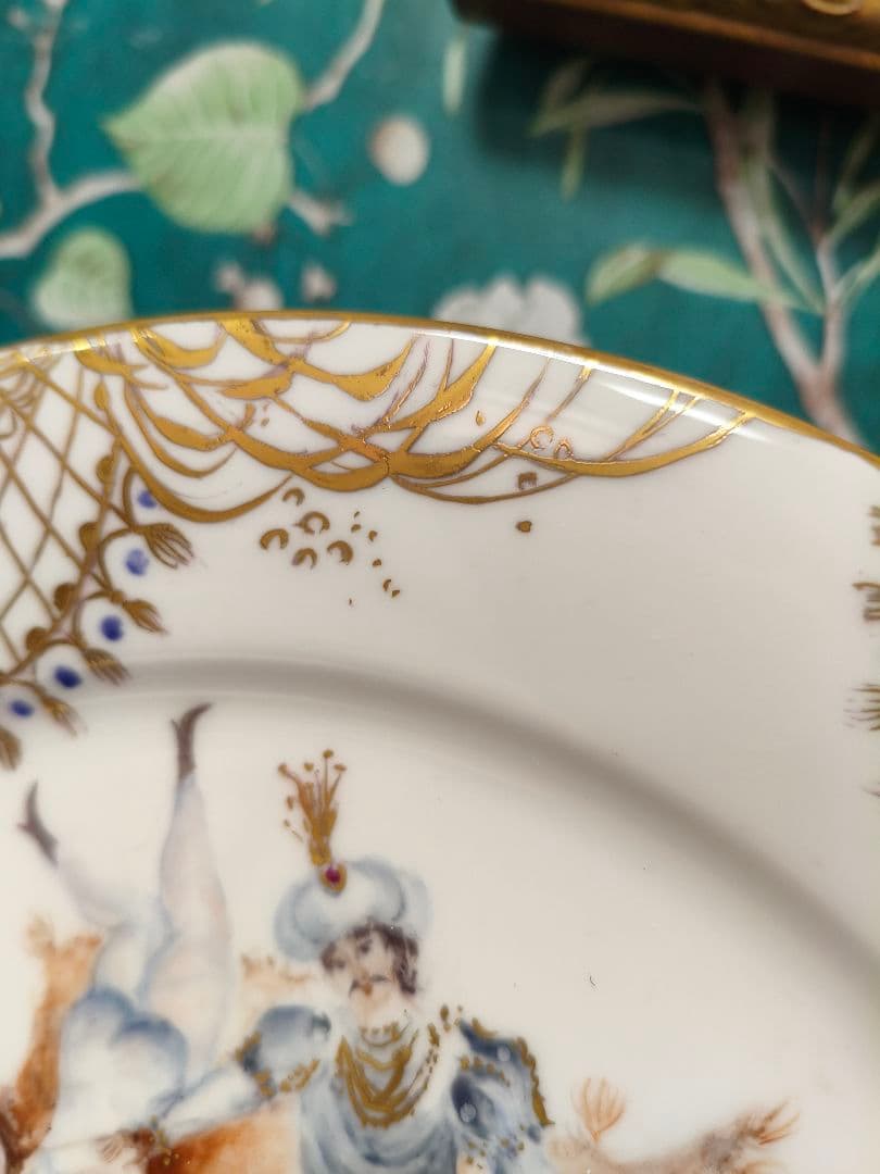 マイセン千夜一夜模写プレートフリーハンド作品 - メルカリ