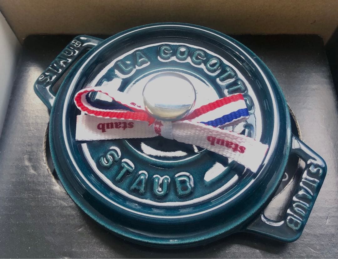 【新品】ストウブ ピコココットラウンド10cm ラ・メール (生涯保証付)