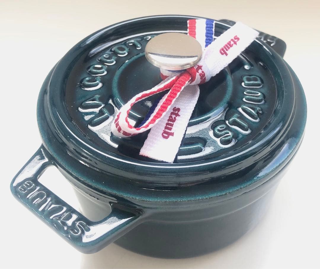 【新品】ストウブ ピコココットラウンド10cm ラ・メール (生涯保証付)