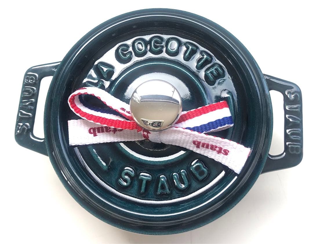 【新品】ストウブ ピコココットラウンド10cm ラ・メール (生涯保証付)