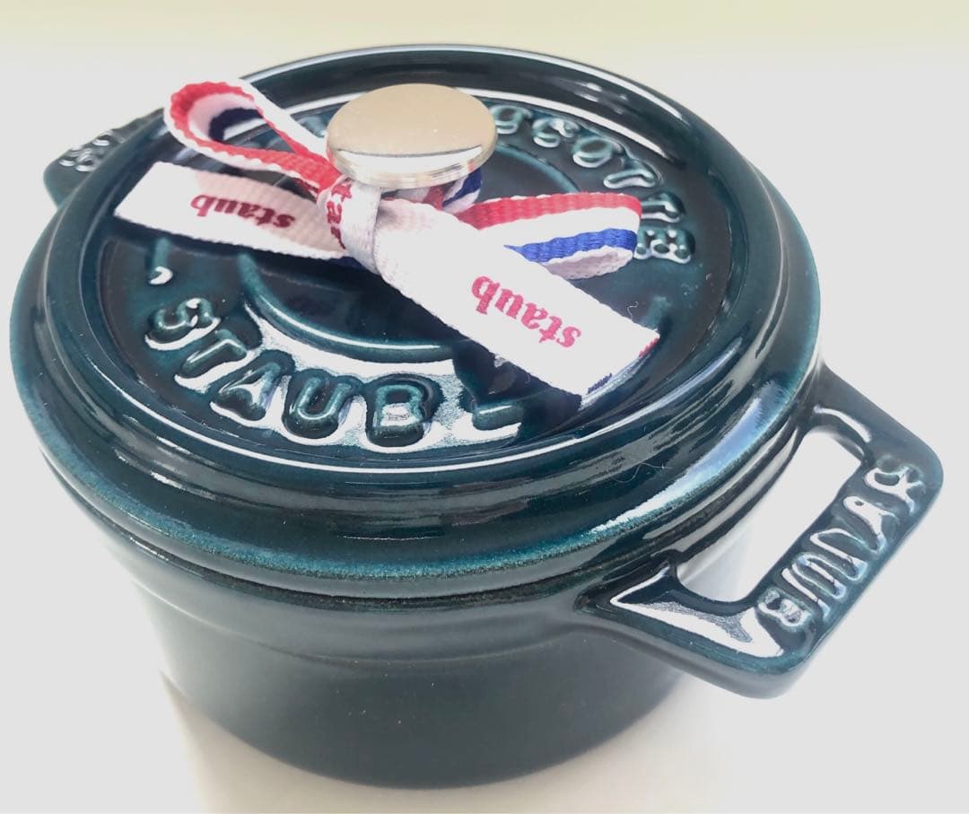 【新品】ストウブ ピコココットラウンド10cm ラ・メール (生涯保証付)