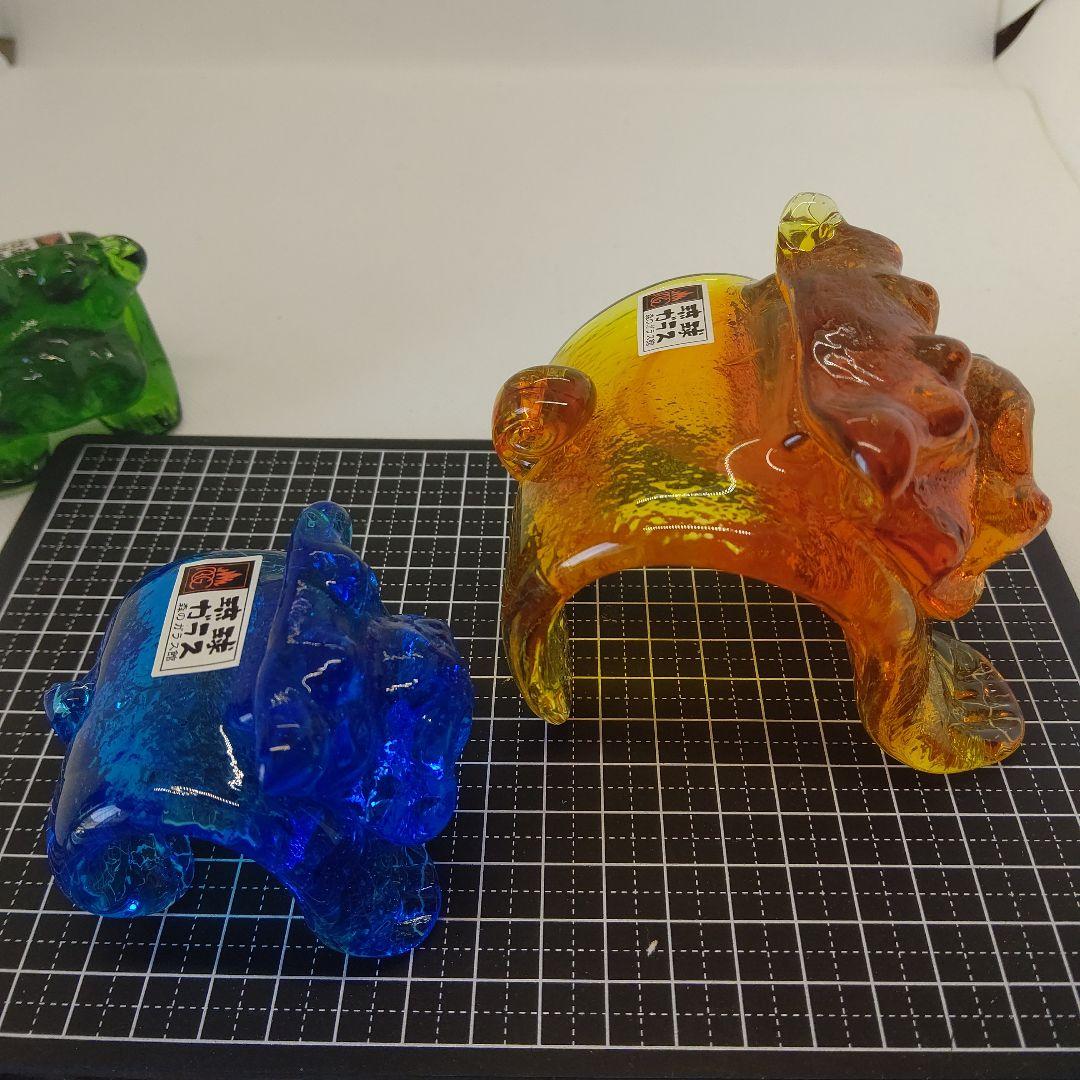琉球ガラス 森のガラス館 シーサー ガラス置物 ガラス細工 沖縄 お土産